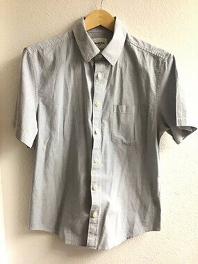 GOODIELLOW- BLUE SOLID PATTERN STANDARD FIT MENS SHIRT SIZE MEDIUM